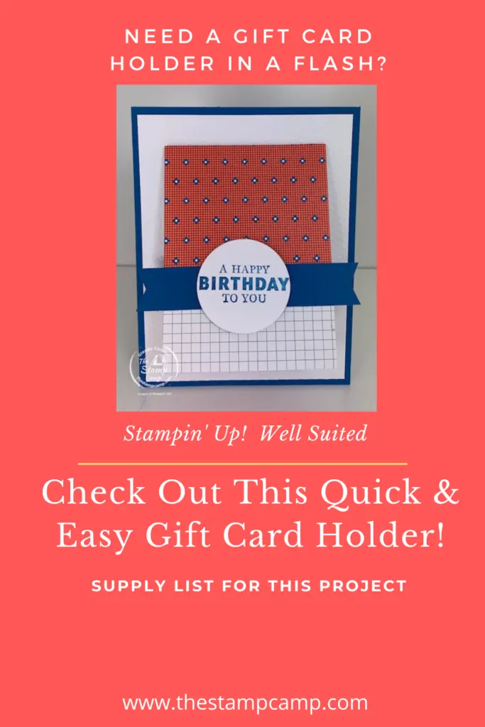 Stampin Up Well Suited