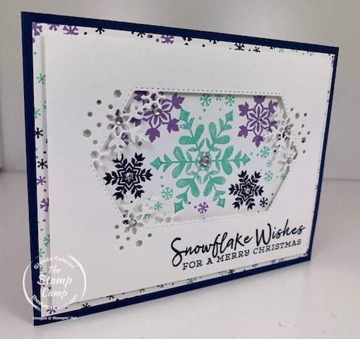 snowflake wishes stamp set and so many snowflakes dies