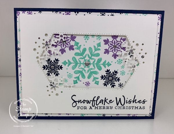 snowflake wishes stamp set with so many snowflakes dies