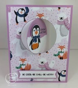 Penguin Place Window Fun Fold Flip Card