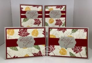 Create Your Own Designer Paper With The Gorgeous Leaves Stamp Set!
