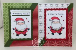 Christmas Cards Created From Fun Fold Cards Leftovers!