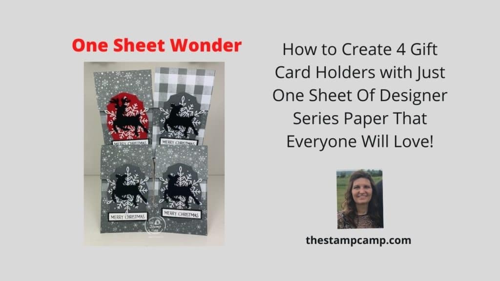 ONe Sheet Wonder Cards Gift Card Holder