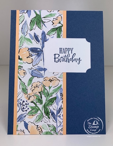 stampin up happy birthday card