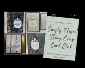 Simply Elegant Stamp Camp Card Club for December 2021
