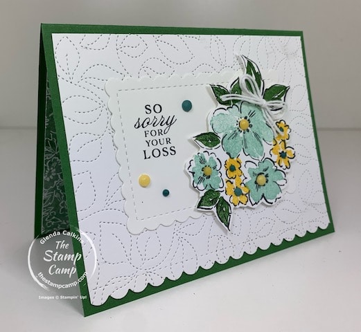 stampin up hand penned petals cards