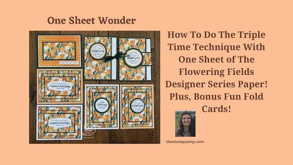 one sheet wonder cards Triple Time Technique