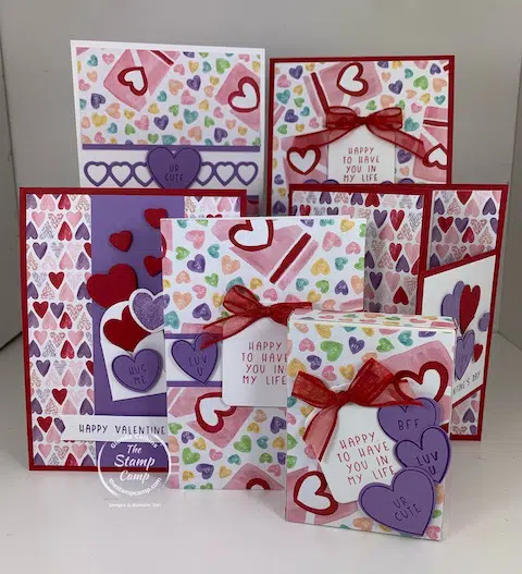 valentine's day cards one sheet wonder cards