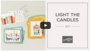 New Light The Candles Stampin' Up! Kit Creates Birthday Cards