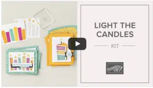New Light The Candles Stampin' Up! Kit Creates Birthday Cards