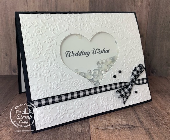 wedding wishes card love and happiness stampin up
