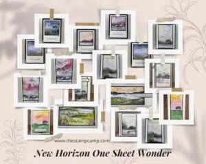 New Horizon One Sheet Wonder Cards Clean and Simple Handmade Cards