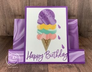 Let's Create This Faux Stair Step Fun Fold Birthday Card!