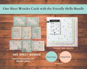 Friendly Hello Bundle One Sheet Wonder Cards