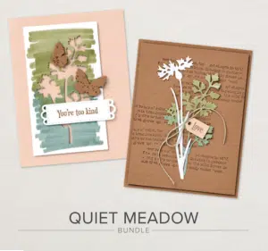 Quite Meadow Bundle Creates Simple Stamping Cards