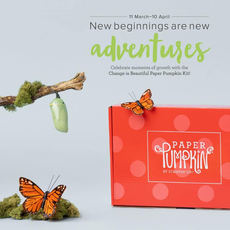card kit of the month paper pumpkin kits stampin up