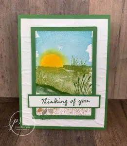Stampin' Up! Oceanfront Or Green Meadow Scenic Card