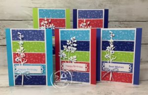 Combining New Stampin' Up! In Colors 2022 WIth Meadow Dies