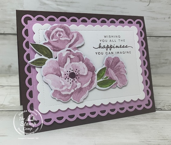 designer series paper from stampin up wedding wishes