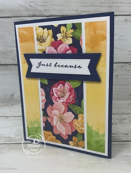 clean and simple handmade cards designer series paper from stampin up