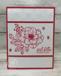 Stamping Mistakes Turned Beautiful With Cottage Rose and New In Color