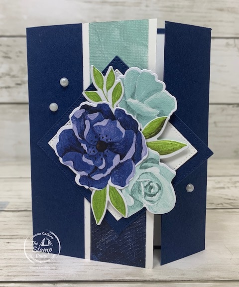 fun fold cards designer series paper from stampin up
