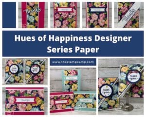 Thank You Cards Hues of Happiness Designer Series Paper From Stampin' Up!