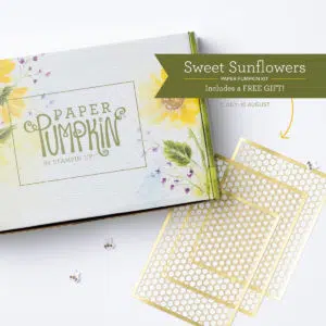 The August Sweet Sunflowers Paper Pumpkin Kit Is Sure To Brighten Your Day!