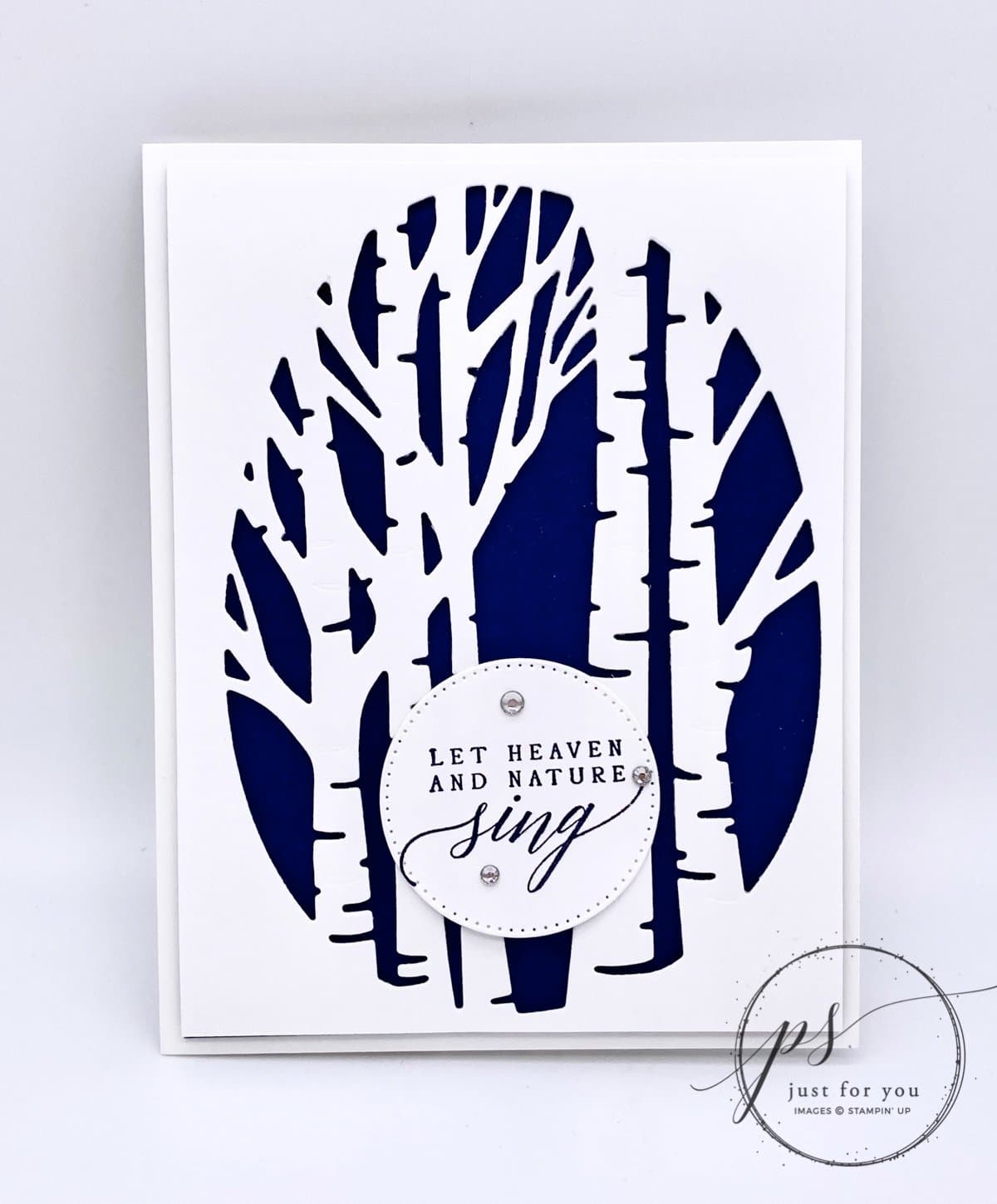 Stampin' up aspen tree dies for christmas