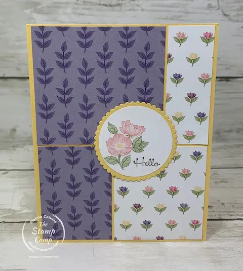 sale-a-bration designer series paper from stampin up the stamp camp