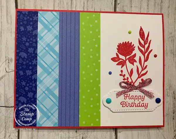 in color stampin up fresh cut flowers