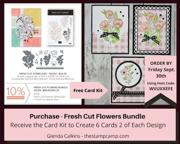 perfect partnering stampin up 2022 Fresh Cut Flowers bundle