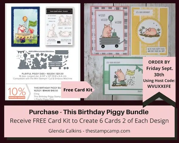 perfect partnering stampin up 2022 This Birthday Piggy