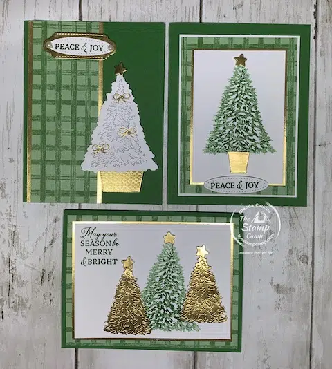 trimming the tree perfect partnering stampin up