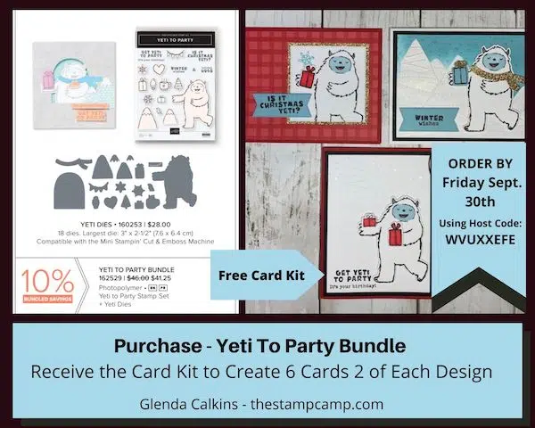 perfect partnersing stampin up 2022 Yeti to Party