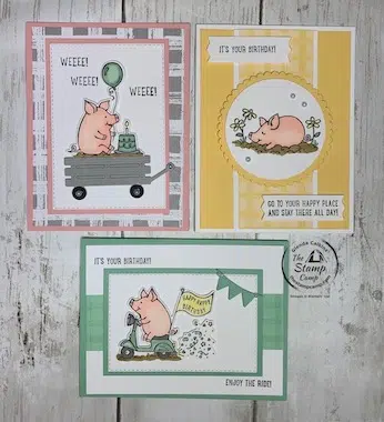 This Birthday Piggy Perfect Partnering Stampin' Up