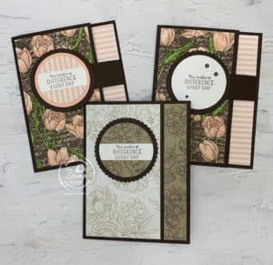Simple Stamping Techniques On Today's Fun Fold Cards