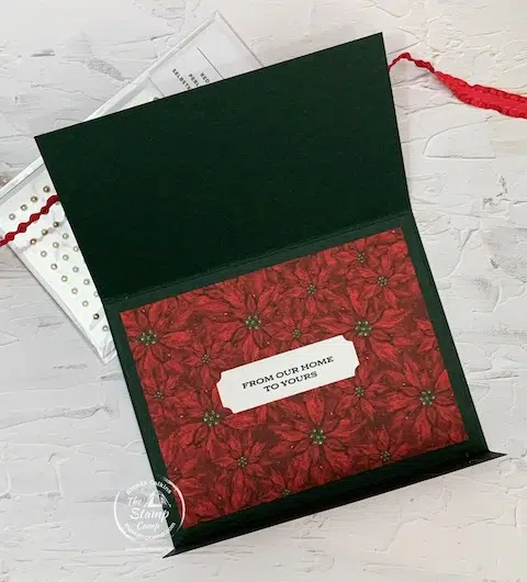 fun fold card boughs of holly suite