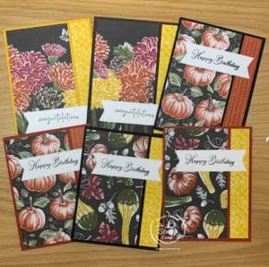 Faux Fun Fold Cards With The Rustic Harvest Designer Paper