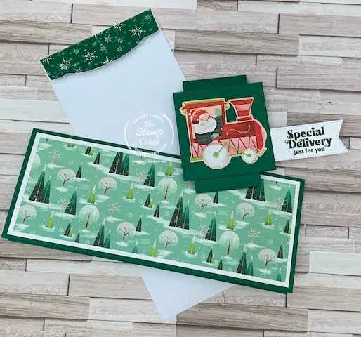 slimline cards Christmas cards money or gift card holder