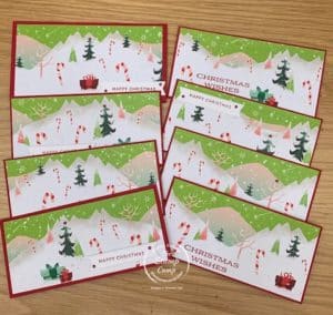 One Sheet Wonder Christmas Slimline Cards With Santa Express
