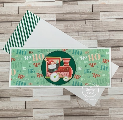 slimline cards fun fold card Christmas cards