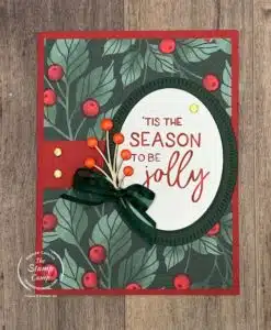 Let's Create Christmas Cards With Framed Florets