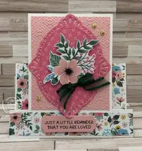 A Gorgeous Fun Fold Framed Florets Birthday Card