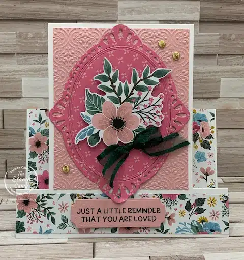 framed florets birthday card