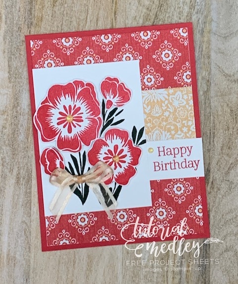 stampin up lovely in linen designer series paper
