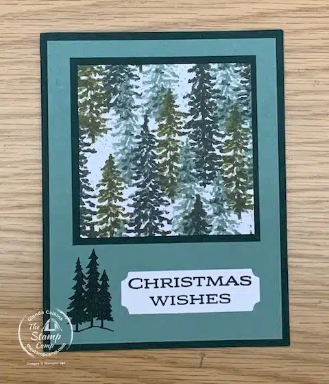 boughs of holly one sheet wonder cards template from the stamp camp