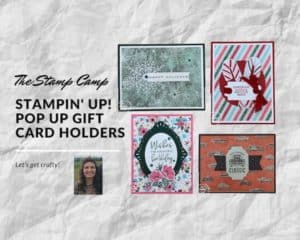Stampin' Up! Pop Up Gift Card Holder For Any Occasion