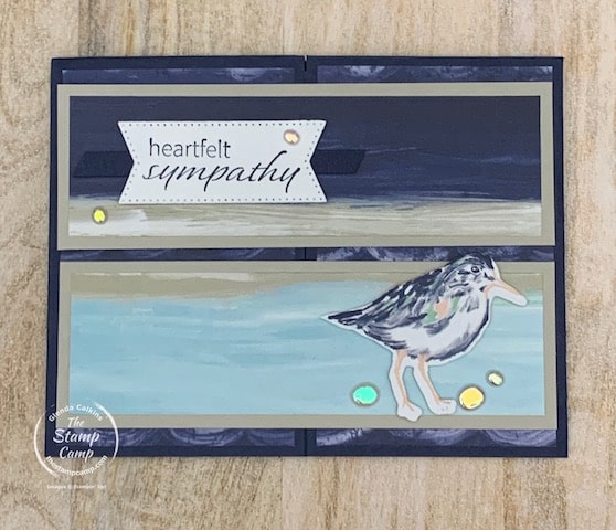 by the bay interlocking fun fold card template