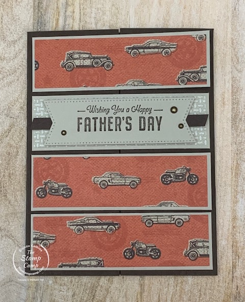he's the man interlocking fun fold card